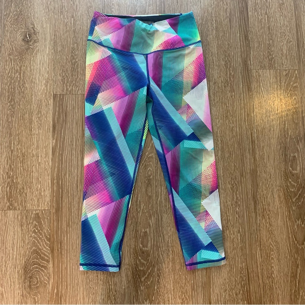 Victoria's Secret VSX Sport Women’s Blue Teal Purple Pink Workout Capri size S/P